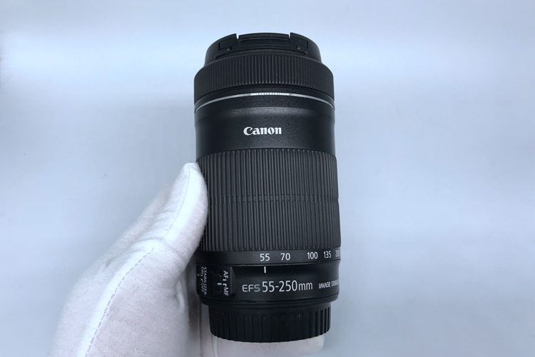 【95新二手canon佳能 55-250/4-5.6 is stm 变焦镜头