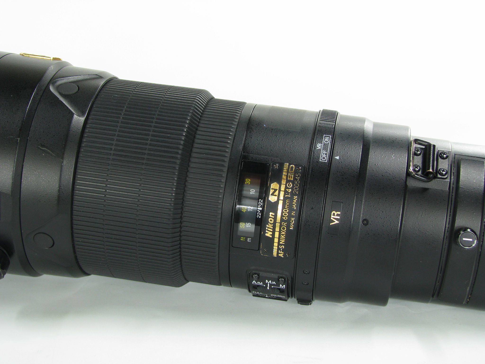 尼康af-s 600mm f/4g ed vr镜头95新带箱子