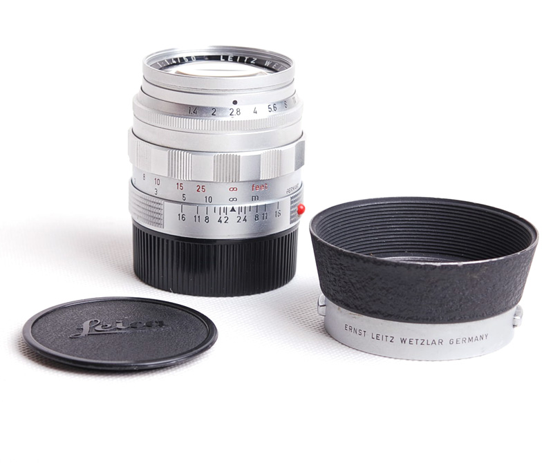 【178号段一代德产】Leica/徕卡M 50/1.4 E43银色带光罩#jp18681