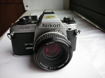 极新Nikon FG20白色机身带50mmf1.8AIS镜头，收藏使用上品