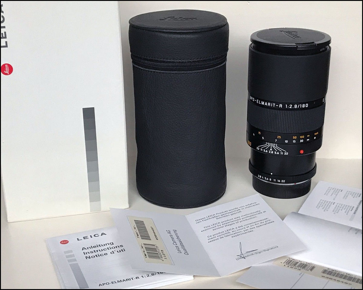 徕卡 Leica R 180/2.8 APO ROM 带包装 