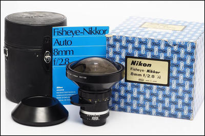尼康 Nikon 8/2.8 AI 鱼眼镜头 带包装 收藏成色！
