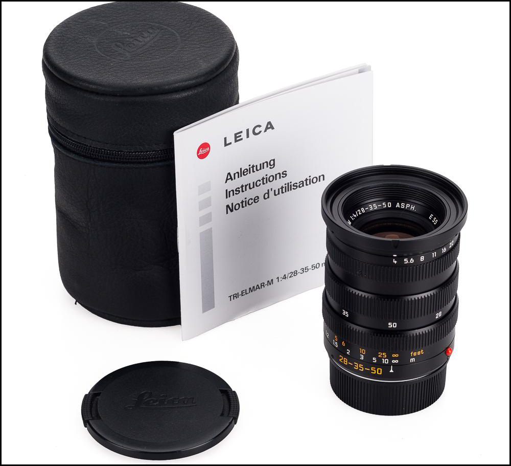 徕卡 Leica M 28-35-50/4 ASPH 原厂6-BIT 三焦头 带皮套 