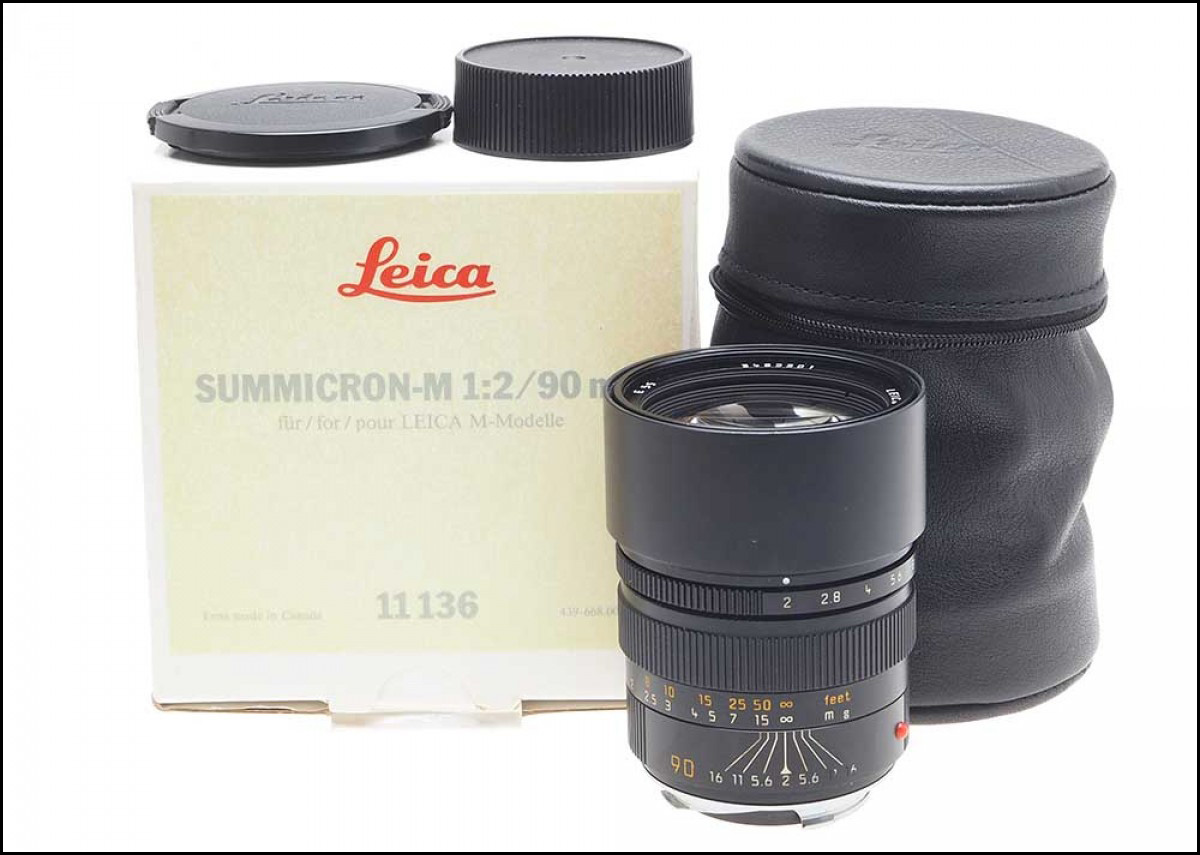 徕卡 Leica M 90/2 SUMMICRON-M E55 后期 方字版 带包装 