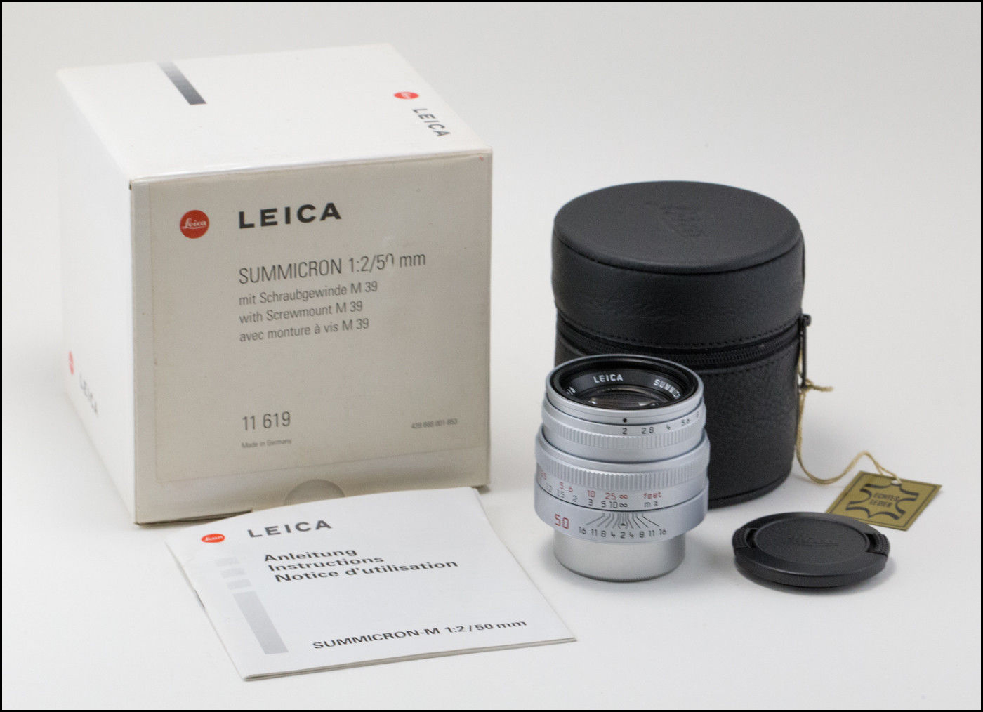徕卡 Leica SM 50/2 SUMMICRON 螺口 限量版 带包装