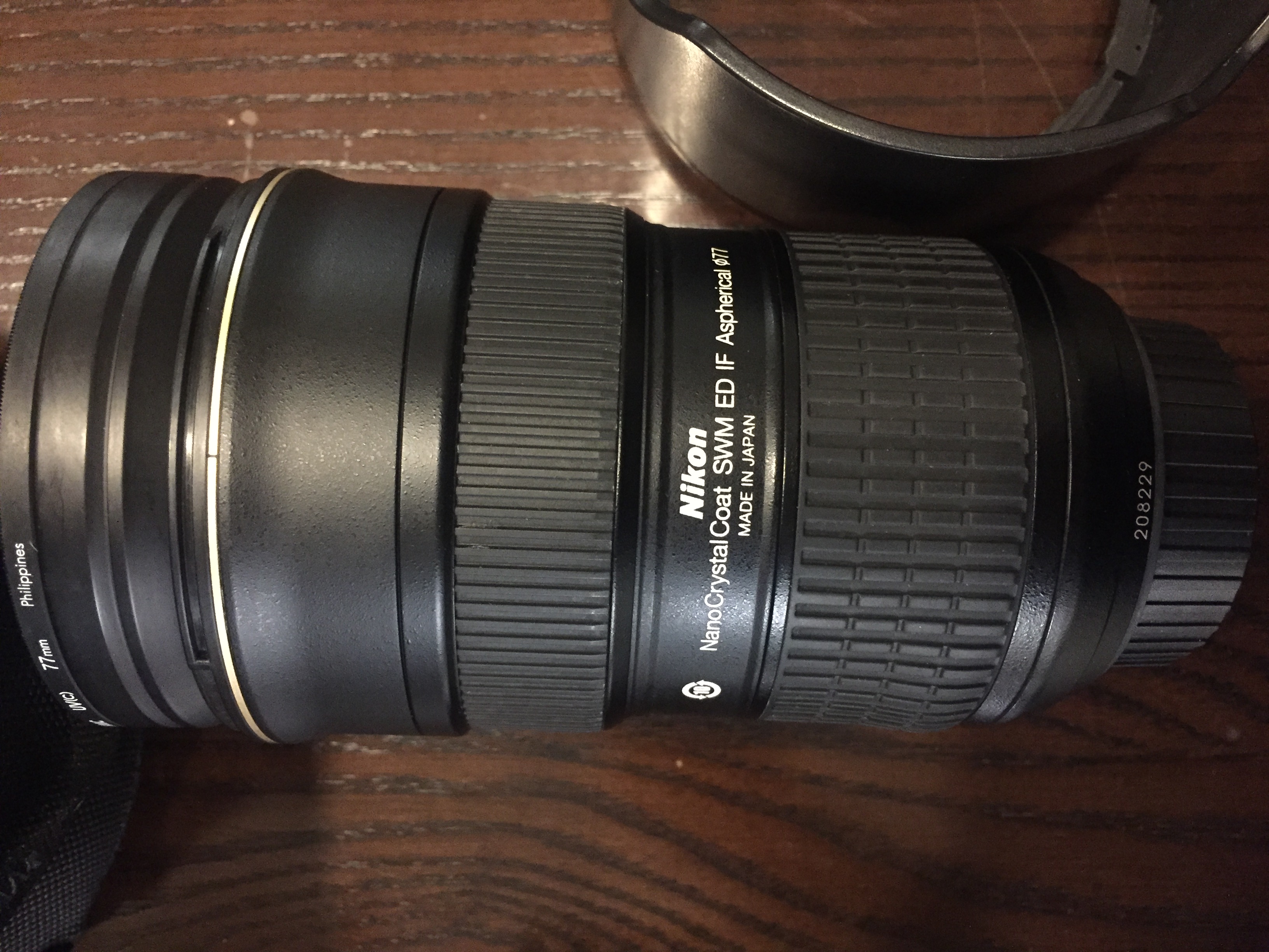 98新自用一手尼康24-70 2.8g送uv