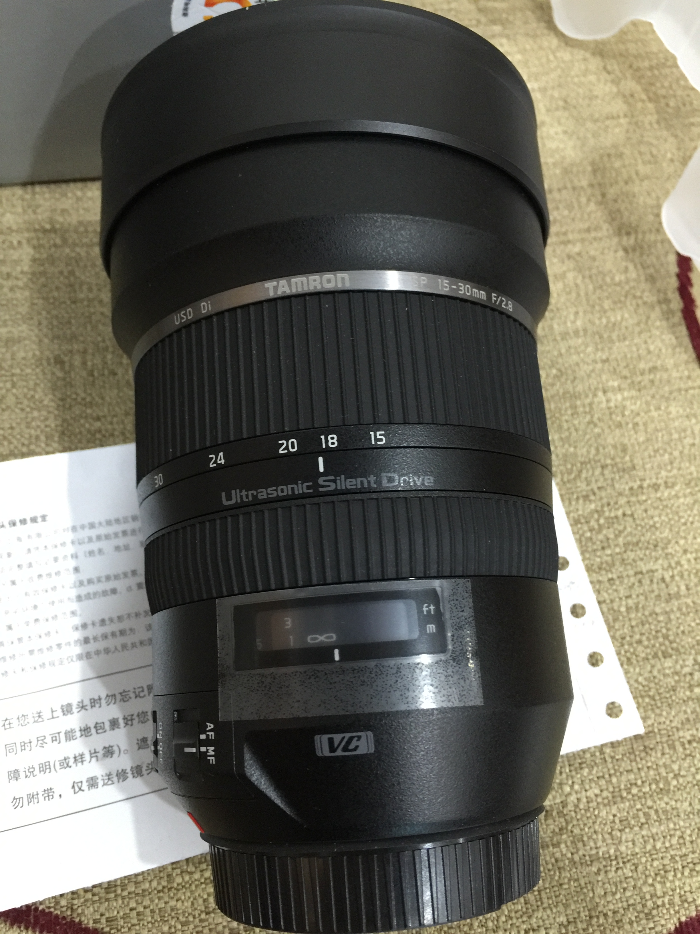 腾龙 SP 15-30mm f/2.8 DI VC USD（A012） (佳能口)