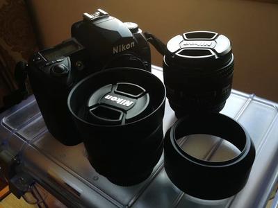 闲置尼康nikkor镜头低价出售,附送机身和配件。