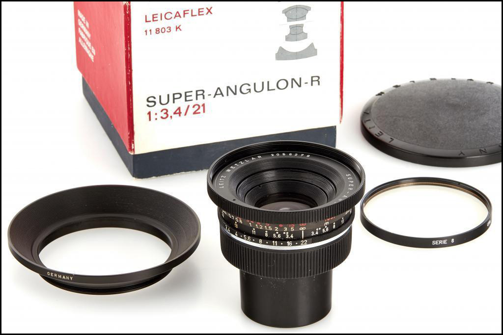 徕卡 Leica R 21/3.4 超级安古龙 带包装 光罩 滤镜