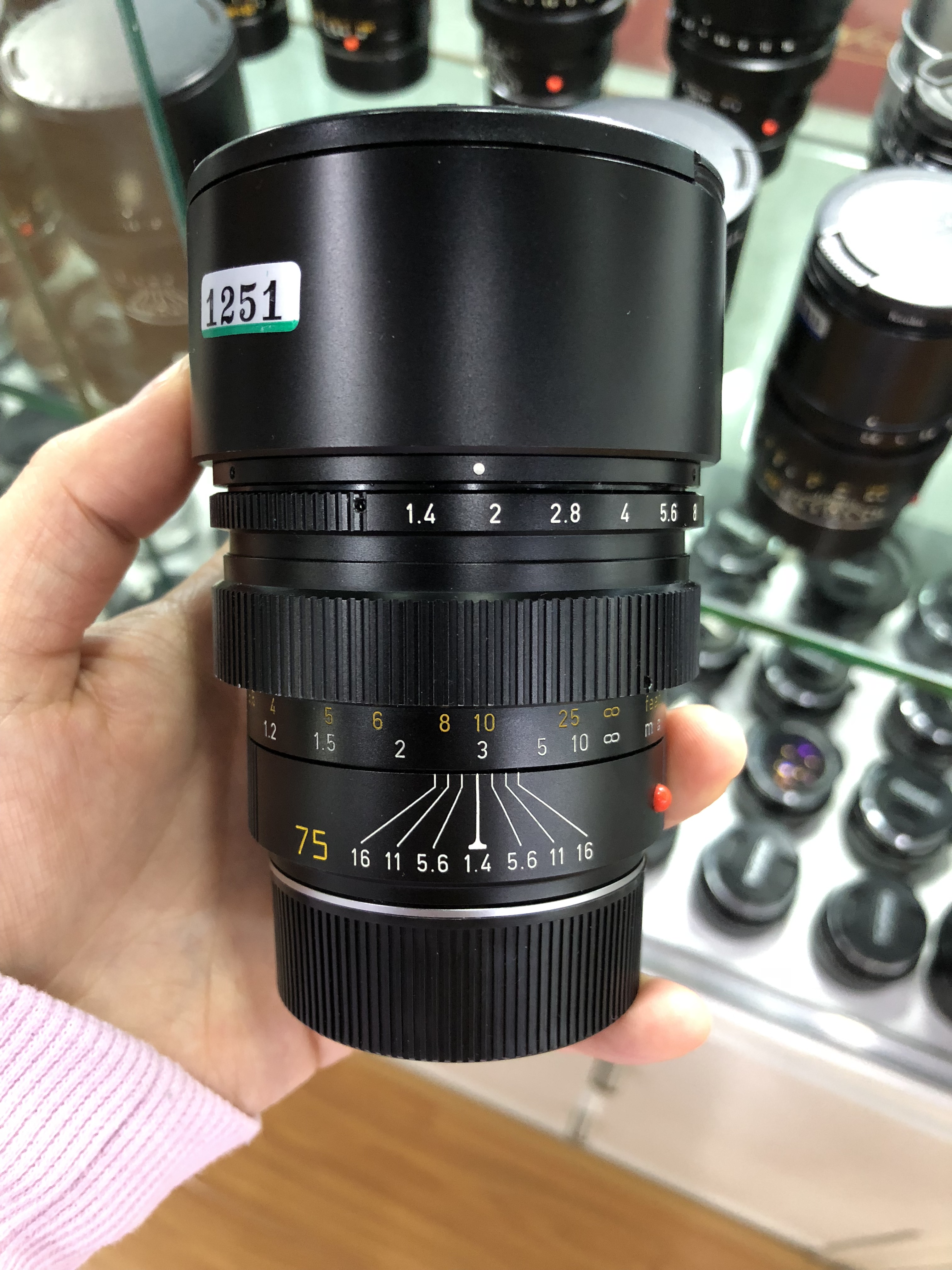 Leica/徕卡 LEITZ SUMMILUX-M 75/1.4 人像镜头 实体现货