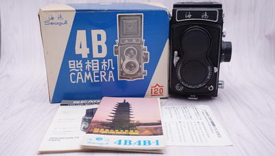 98新带包装日本出口版海鸥4B双反相机