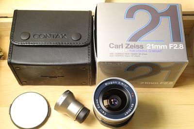 CONTAX康泰时 G 蔡司 21mm f2.8 镜头 带21mm 取景器 全包装