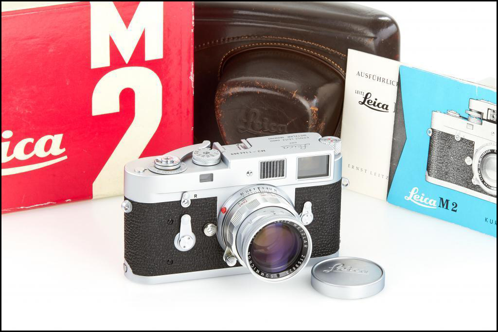 徕卡 Leica M2 + 50/2 Rigid 套机 带皮套 原盒 成色极新！