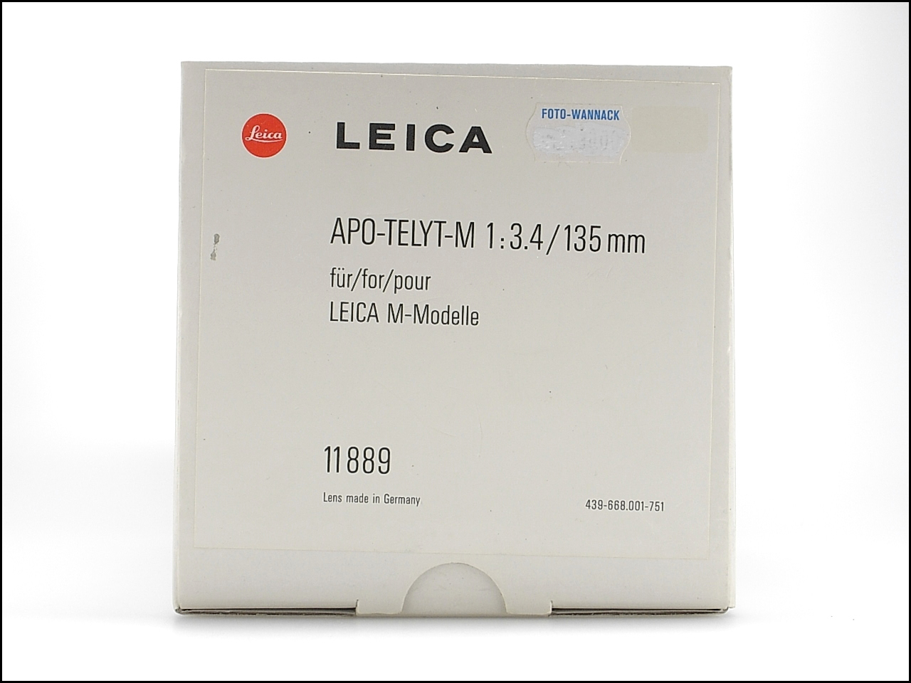 徕卡 Leica M 135/3.4 APO 带包装 