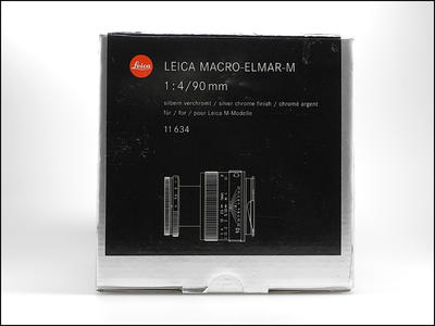 徕卡 Leica M 90/4 MACRO-ELMAR-M 全铜银色 绝版 带银盒包装