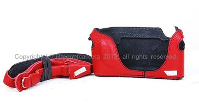 【意大利LUIGI】徕卡M8/M9用 红色 顶级手工皮套连背带