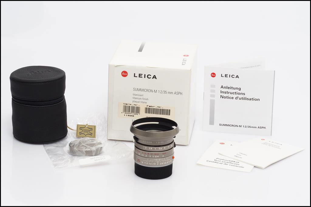 徕卡 Leica M 35/2 ASPH Titanium 钛版 新品带包装