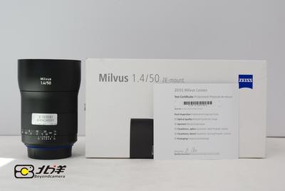 98新蔡司Milvus 50/1.4ZE佳能口带原包装(BH04240001)【已成交】
