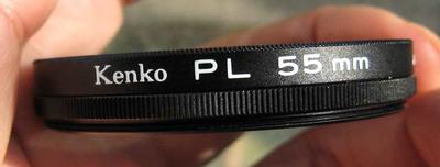 原装日本产肯高kenko PL 55mm线偏振镜多膜95包邮