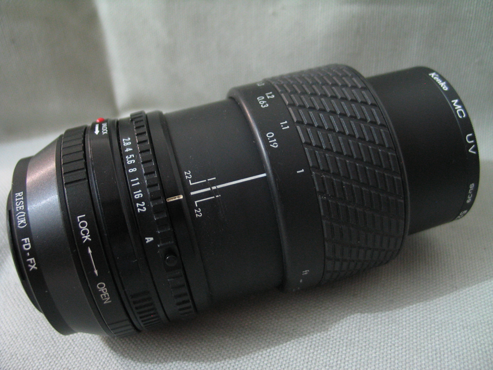  Sigma SIGMA FD 50 2.8 MACRO 1:1 macro lens+Fuji FX adapter ring+52MMUV