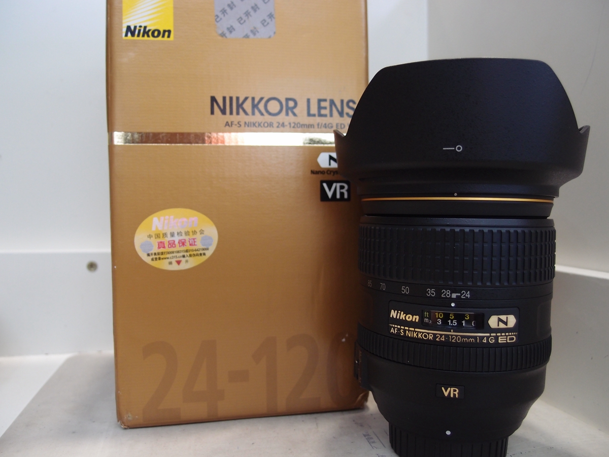 98新 尼康AF-S 24-120/4 VR镜头，行货配件齐全！