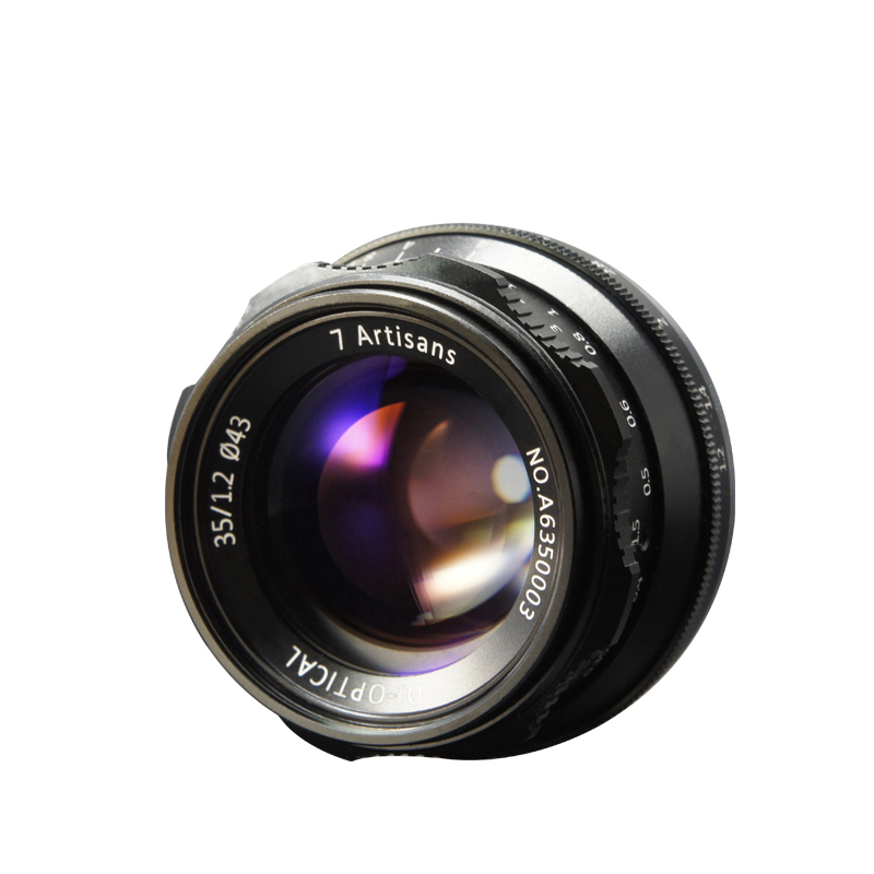 七工匠35mm f1.2人像微单镜头 手动定焦 大光