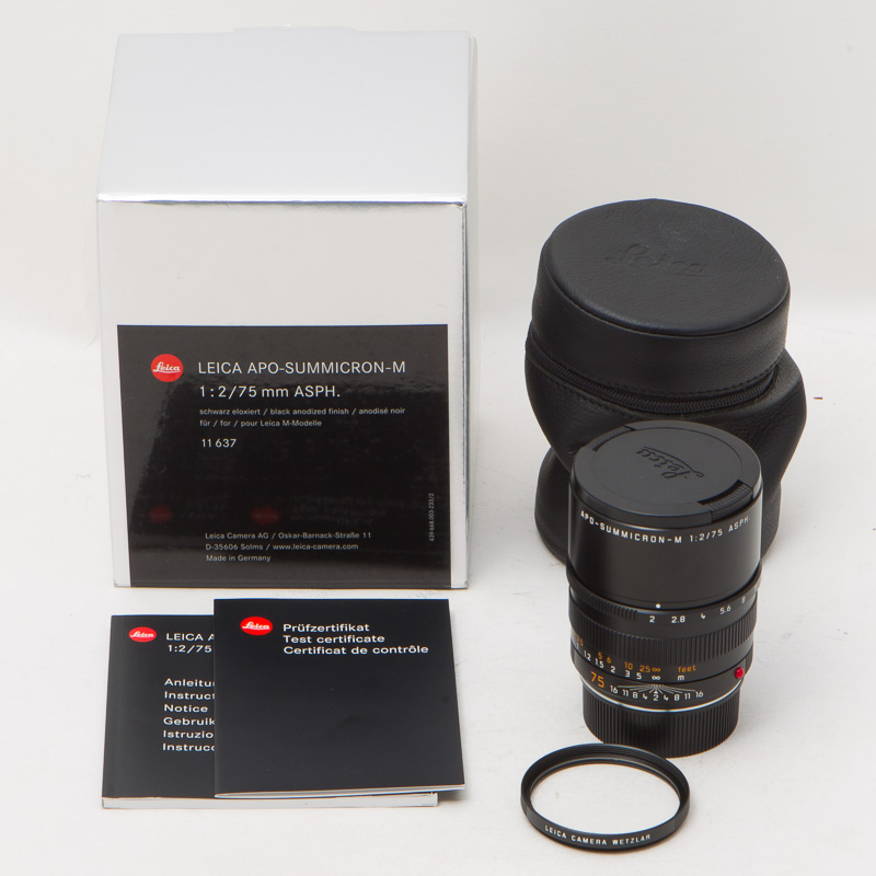 Leica徕卡 M 75/2 6bit APO ASPH 双A 黑色 现行版 97新 #7334