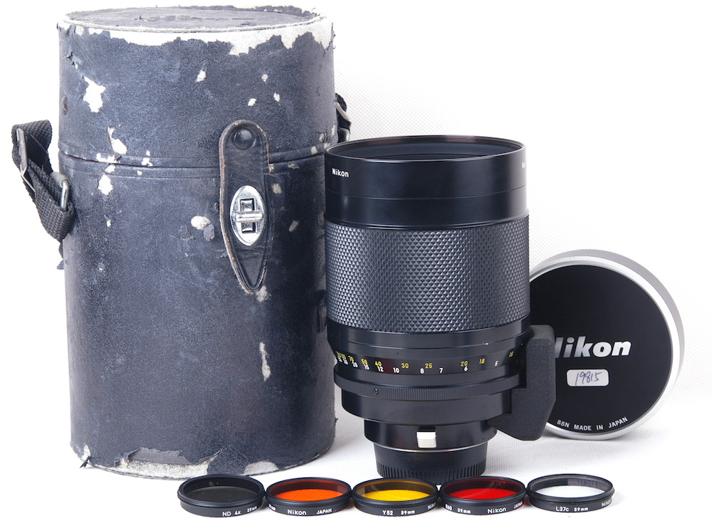 尼康AI Reflex-NIKKOR C 500/8反射镜带镜头皮桶滤镜套装#jp19815