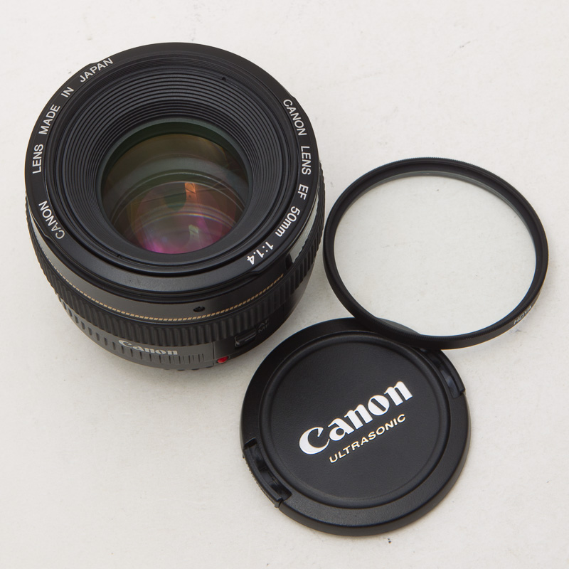 Canon佳能 EF 50mm f/1.4 USM 50/1.4 单反人像镜头 98新 NO:5864