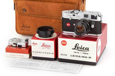 徕卡 70周年！Leica M4-P + 50/2 + MR测光表 + 罕见纪念版包！