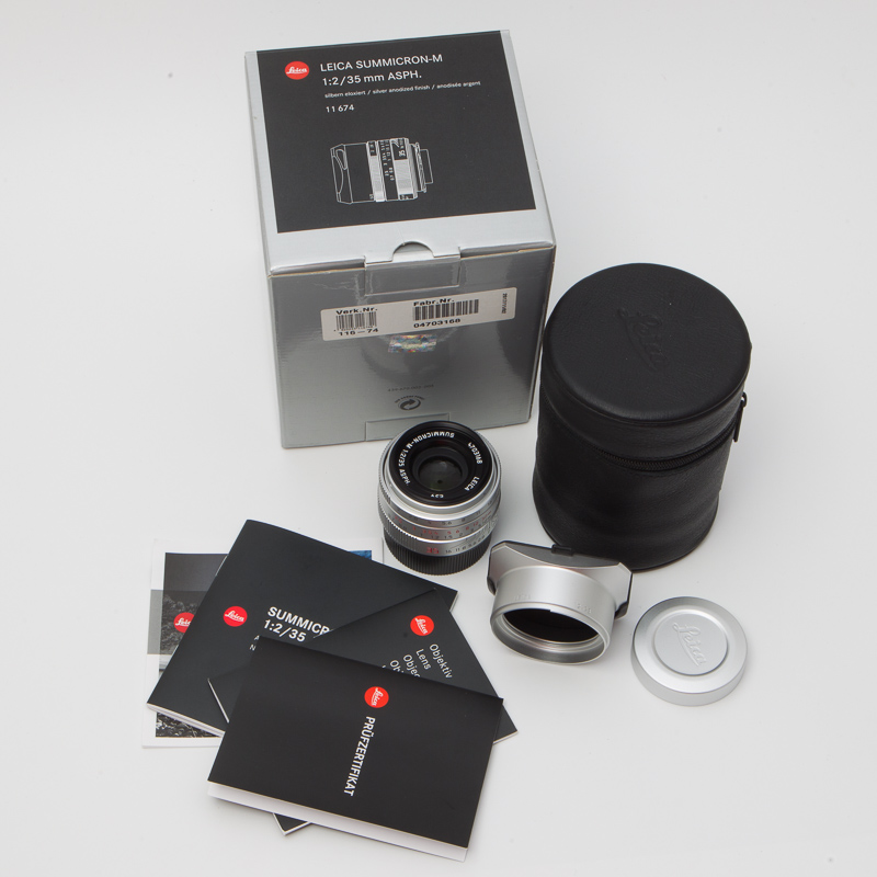 Leica徕卡SUMMICRON-M 35/2 ASPH E39 11674 最新款银色98新#3168