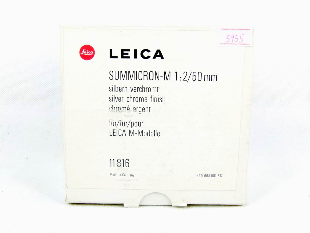 华瑞摄影器材-徕卡Leica Summicron-M 50/2 银色现行版