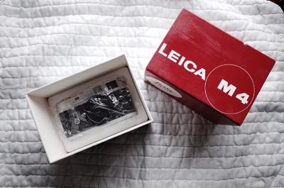 全新收藏品 徕卡 Leica M4 银色机身 带L封 带包装 