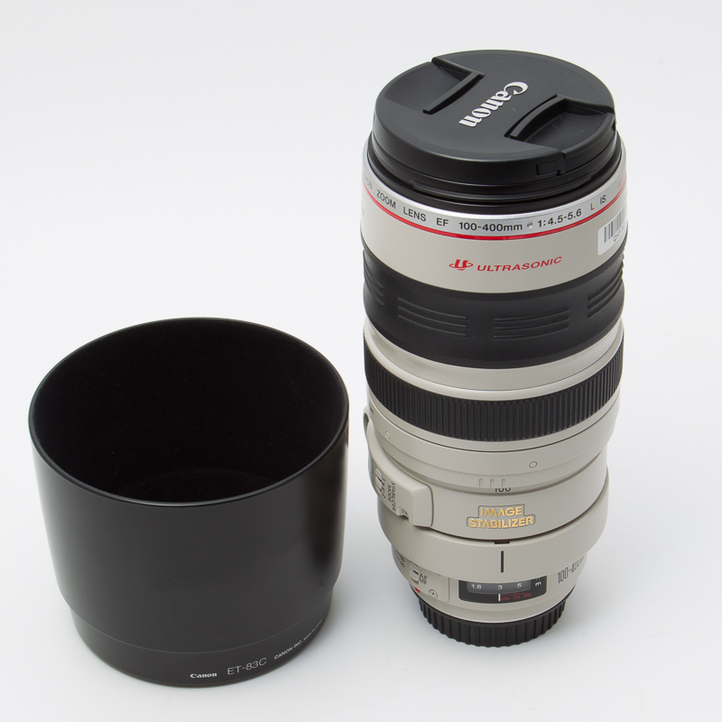 Canon佳能EF 100-400/4.5-5.6 IS 大白一代远摄变焦镜头98新#0737