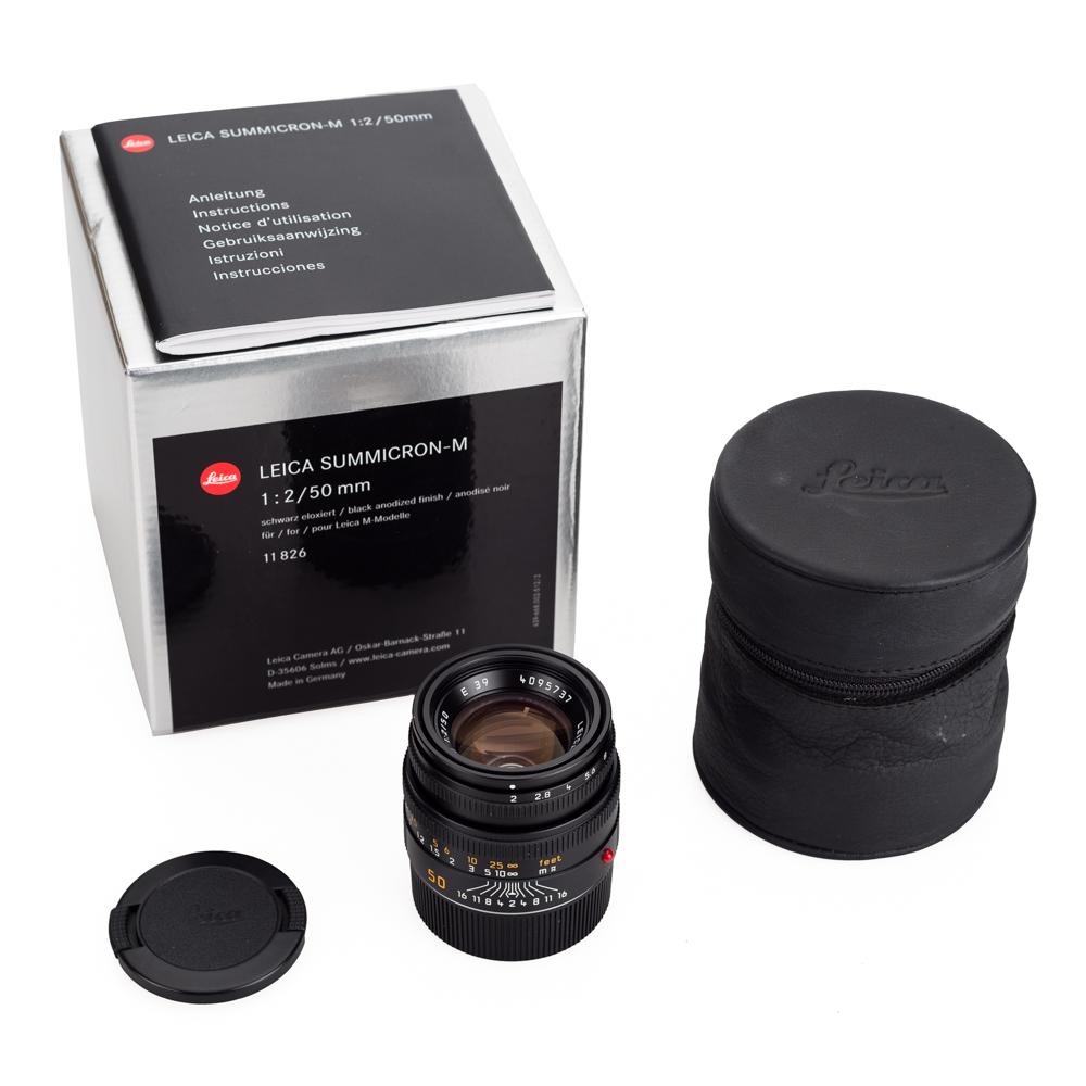 徕卡 Leica M 50/2 原厂6-BIT 黑色镜头 带银盒包装
