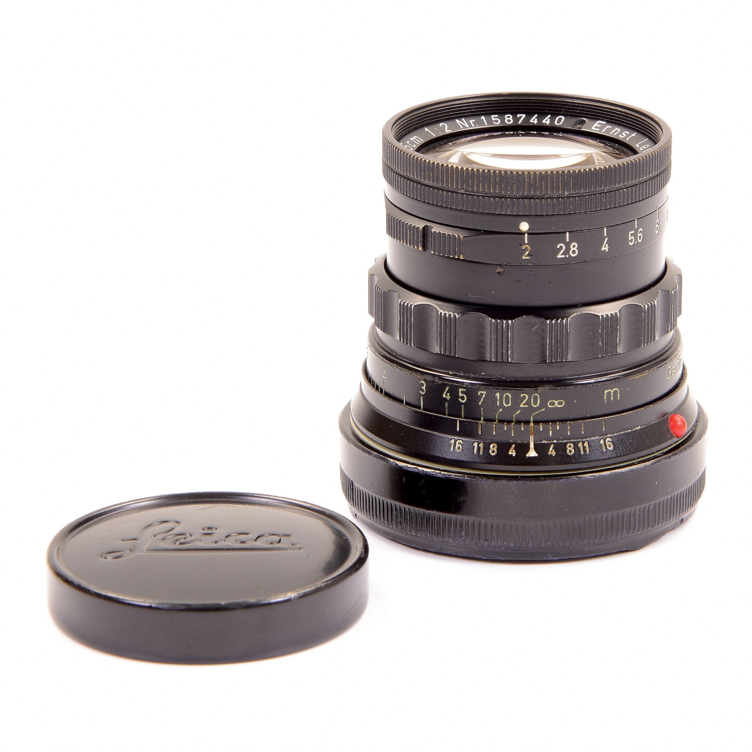 95新 徕卡 Leica M 50/2 SUMMICRON 黑漆 铜屁股 