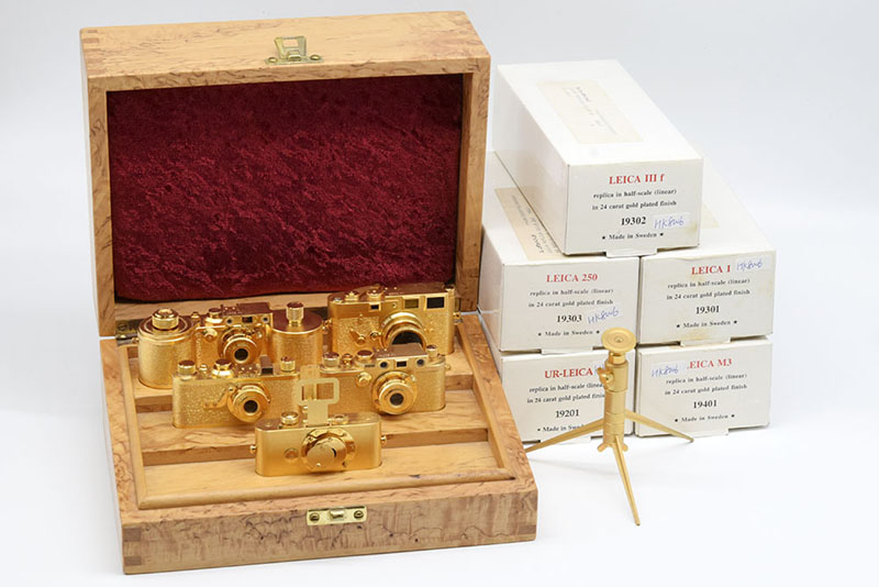 【全新收藏品】Leica徕卡Miniatures模型Gold金机五台套装HK8006