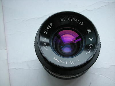 很新珠江35mmf2.3镜头，MD口，可转接各种数码相机，收藏精品