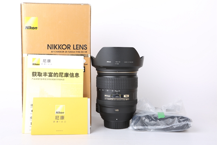95新二手Nikon尼康 24-120/4 G ED VR 变焦镜头 087513京