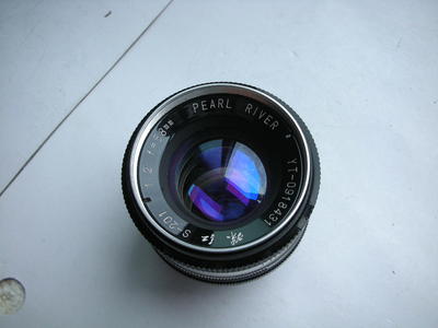 很新珠江58mmf2镜头，MD卡口，可转接各种数码相机