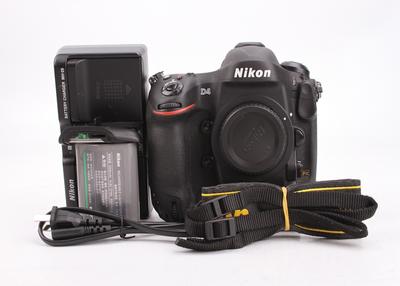 95新二手Nikon尼康 D4单机 快门18000次 高端单反 回收 014333