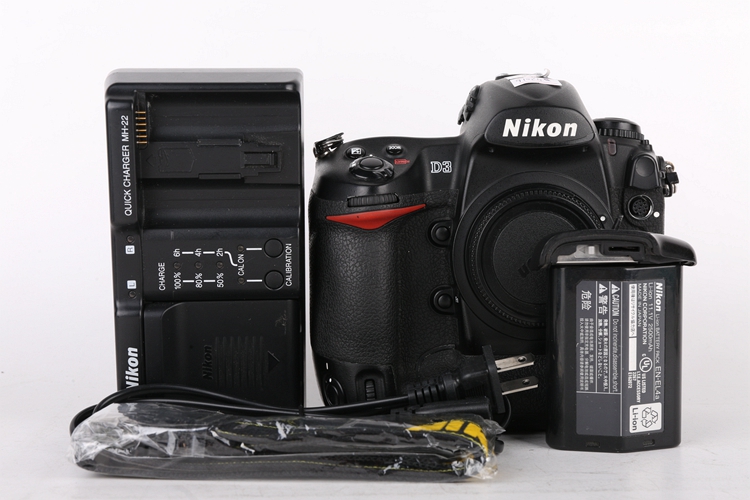 85新二手Nikon尼康 D3 单机 快门52016次 054297寄售