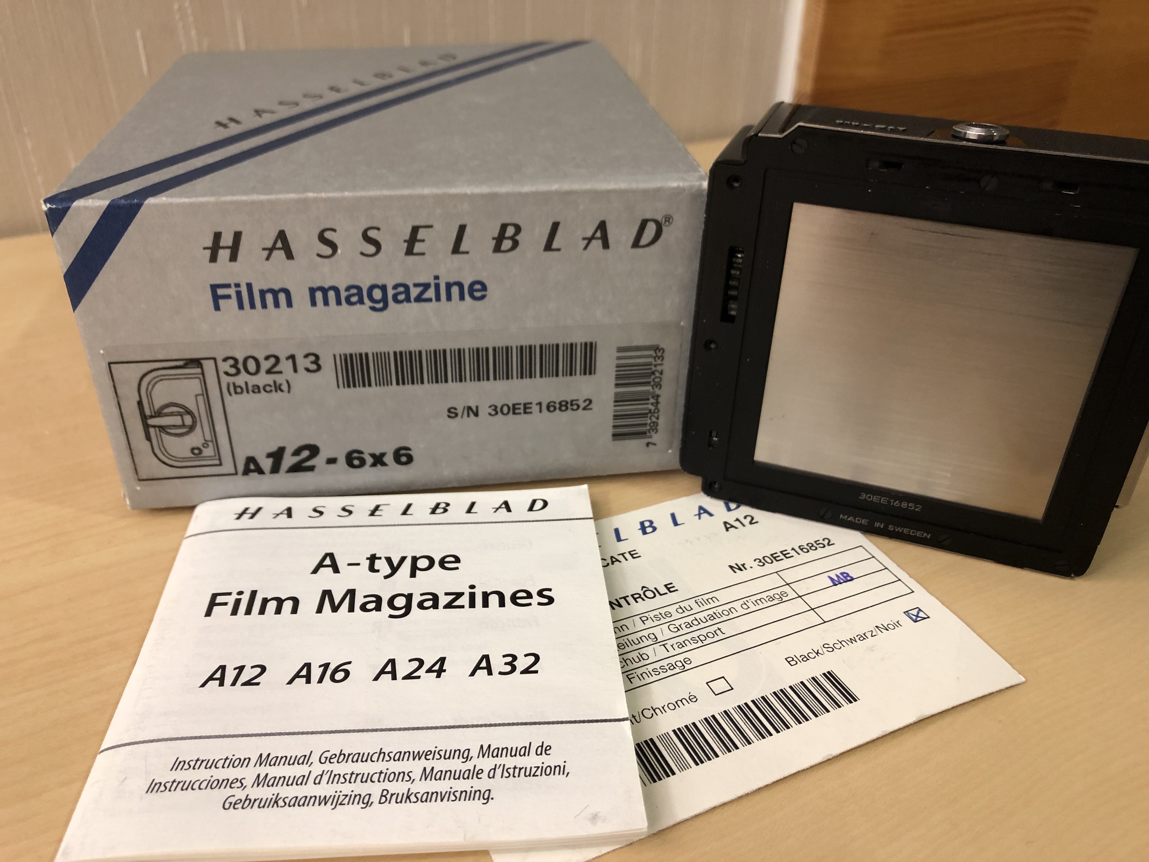 Hasselblad哈苏 A12 新款胶片后背 6X6