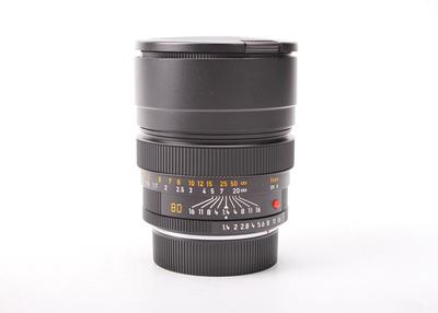 96新二手Leica徕卡 80/1.4 SUMMILUX-R R口 E67 回收 599494