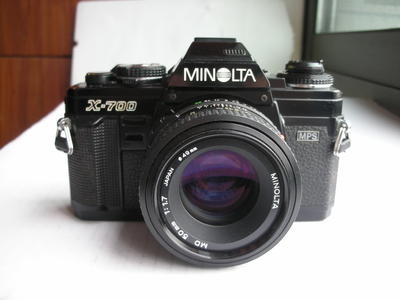 很新美能达 X-700经典相机带50mmf1.7镜头，收藏使用