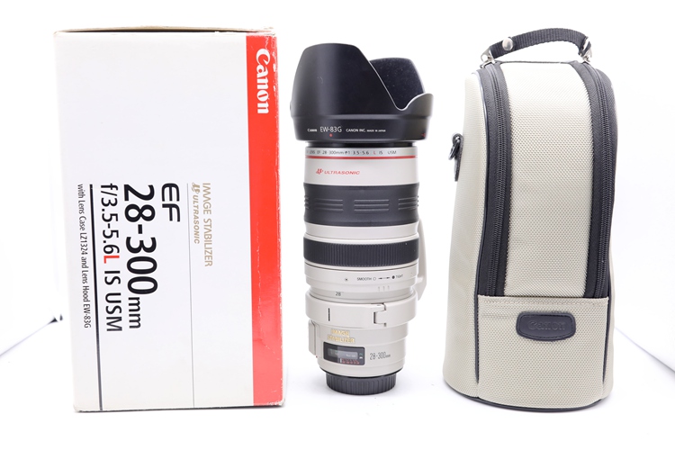 95新二手Canon佳能 28-300/3.5-5.6 L IS USM单反镜头回收35172