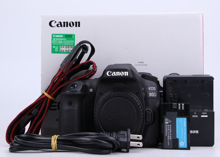 98新二手 Canon佳能 80D 单机 专业单反相机回收 003965	