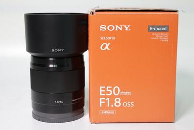 95新二手Sony索尼 50/1.8 OSS E卡口 定焦镜头回收050498
