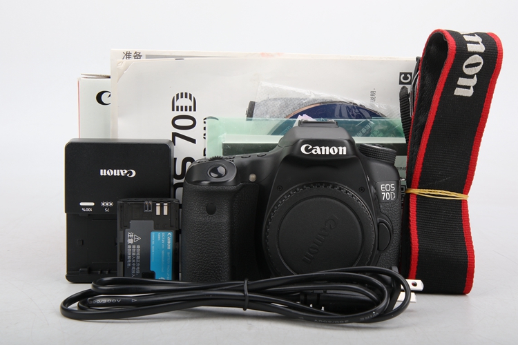 95新二手 Canon佳能 70D 单机 中端单反相机回收 010763