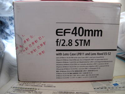  EF 40mm f/2.8 STM99.9新行货带原包装和发票